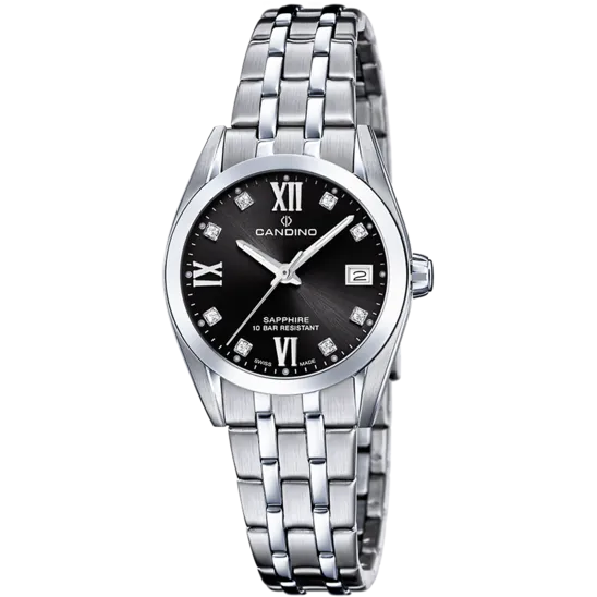 Reloj Suizo Candino Para Mujer, Colección Couple Color Negro C4703/c
