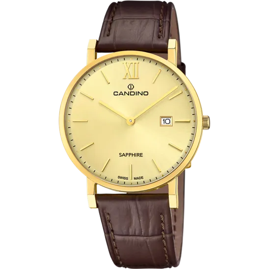 Reloj Suizo Candino Para Hombre, Colección Couple Color Beige C4726/2