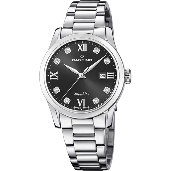 Reloj Suizo Candino Para Mujer, Colección Lady Elegance Color Negro C4738/4