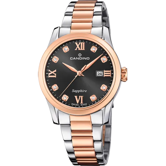 Reloj Suizo Candino Para Mujer, Colección Lady Elegance Color Negro C4739/5
