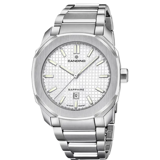 Reloj Suizo Candino Para Hombre, Colección Gents Sport Color Blanco C4754/1