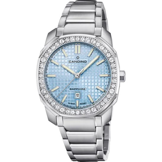 Reloj Suizo Candino Para Mujer, Colección Lady Elegance Color Azul C4756/3