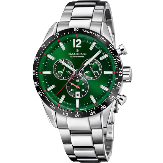 Reloj Candino Swiss Para Hombre Con Cronógrafo Y Correa Extra C4757/c