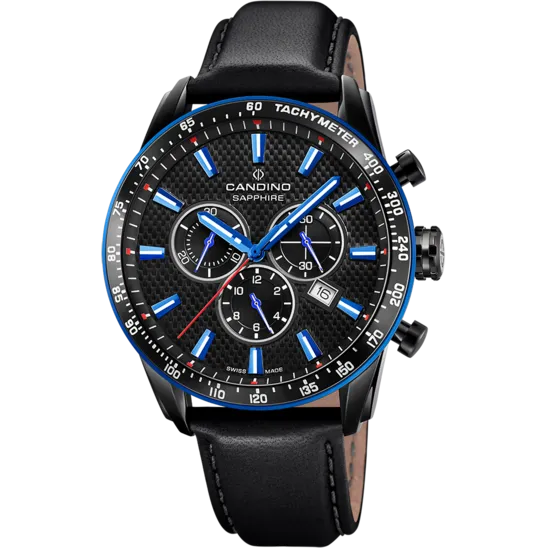 Reloj Suizo Candino Para Hombre, Colección Gents Sport Color Negro C4759/4