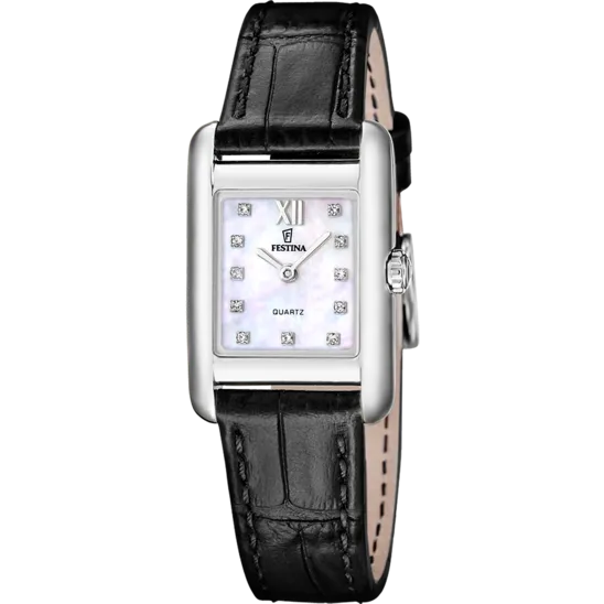 Reloj Festina On The Square F20773/3 Multi Correa De Piel, Mujer