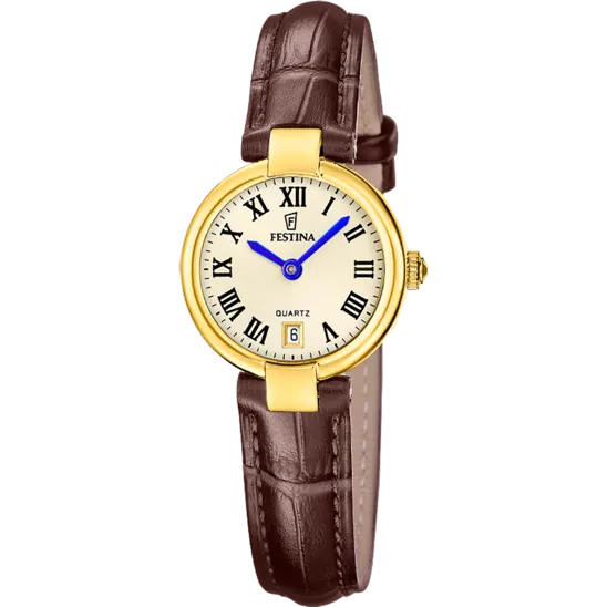 Reloj Festina Mademoiselle F20783/2 Dorado Correa De Piel, Mujer