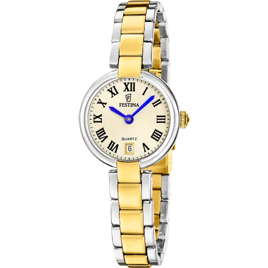 Reloj Festina Mademoiselle F20785/2 Dorado Brazalete De Acero, Mujer