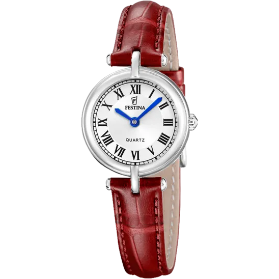 Reloj Festina Mademoiselle F20787/1 Plateado Correa De Cuero, Mujer