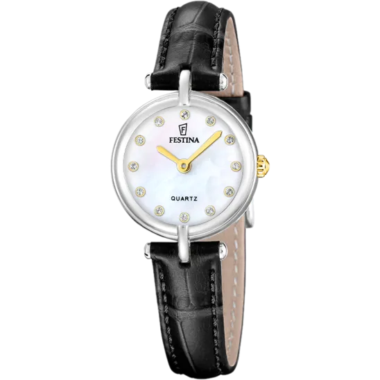Reloj Festina Mademoiselle F20787/4 Blanco Correa De Cuero, Mujer