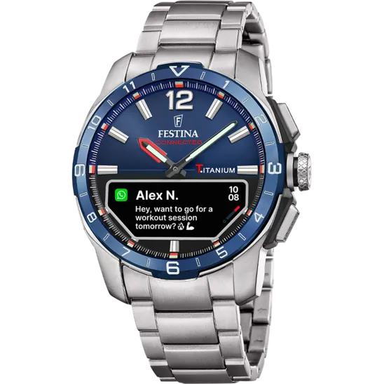 Reloj De Hombre Festina Connected D F23000/e + Pulsera Azul Adicional