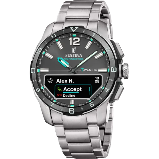 Reloj De Hombre Festina Connected D F23000/j + Pulsera Turquesa Adicional