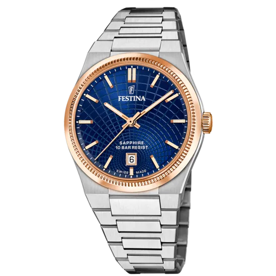 Reloj De Hombre Festina Swiss Made Rivé F20065/2