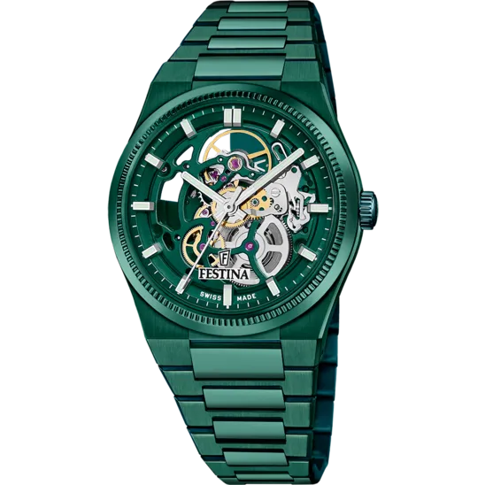 Reloj De Hombre Festina Swiss Made Rivé Sq F20072/1