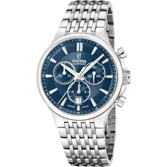 Reloj De Hombre Festina Swiss Made Chrono F20093/2