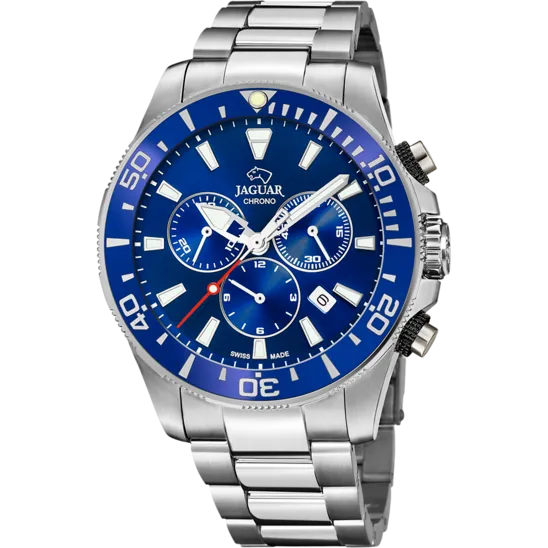 Reloj Jaguar Nueva I-size J861/a Azul Correa De Acero Inoxidable, Hombre