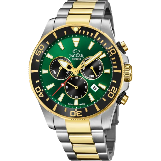 Reloj Suizo De Hombre Jaguar Executive Pionnier Verde J862/3