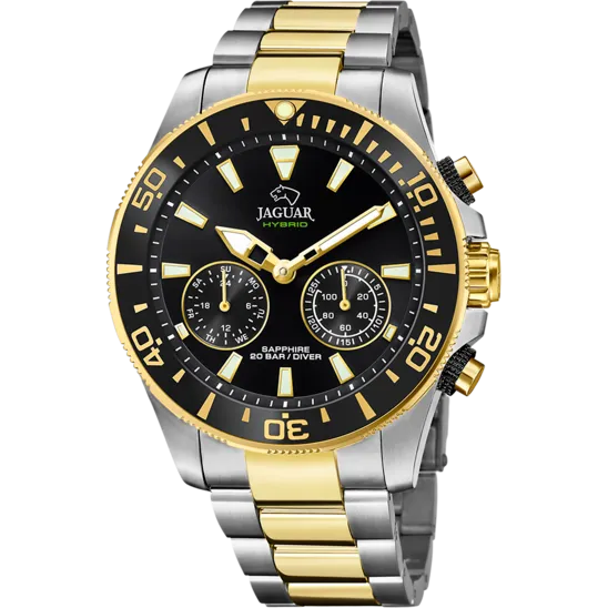 Reloj Jaguar Nueva I-size J889/b Negro Correa De Acero Inoxidable, Hombre