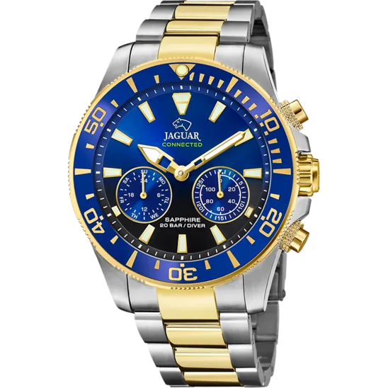 Reloj Jaguar Nueva I-size J889/f Azul Correa De Acero Inoxidable, Hombre