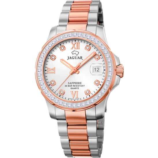 Reloj Jaguar Nueva I-size J894/a Plateado Correa De Acero Inoxidable, Mujer