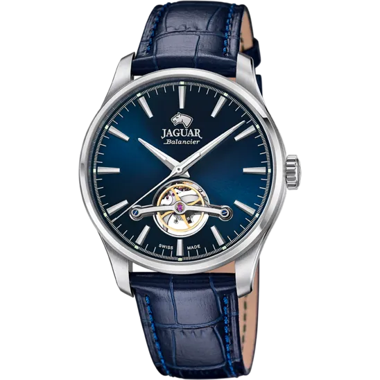 Reloj Suizo De Hombre Jaguar Automatic Balancier Azul J966/3