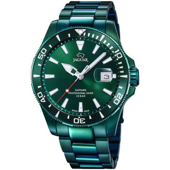 Reloj Jaguar Nueva I-size J988/a Verde Hombre