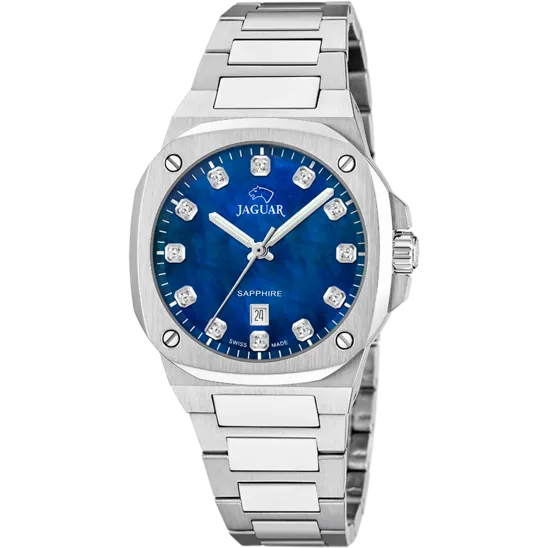 Reloj De Mujer Jaguar Swiss Made Rondcarre J1027/7