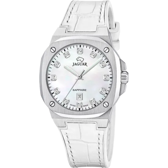 Reloj De Mujer Jaguar Swiss Made Rondcarre J1032/6