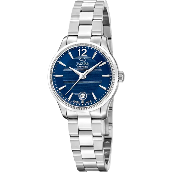 Reloj Jaguar Swiss Made Nueva I-size J1045/c Azul Mujer