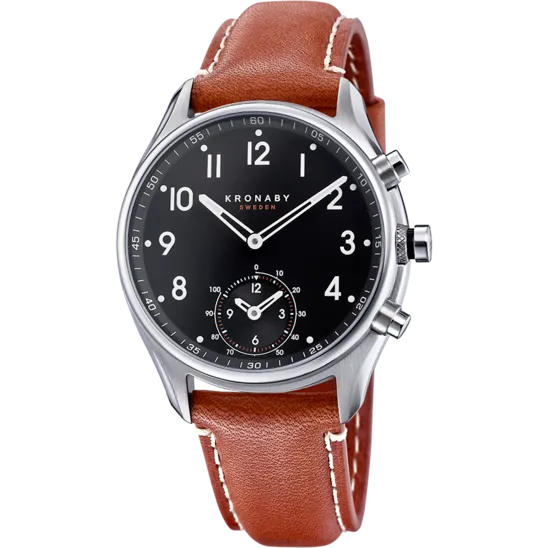 Reloj Kronaby S0729/1 Negro Correa De Cuero, Hombre