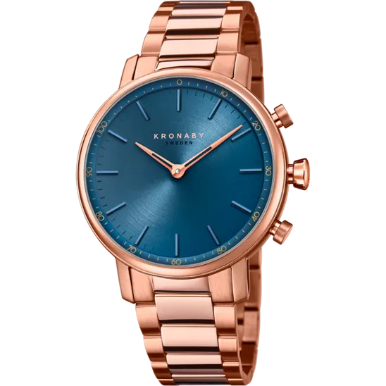 Reloj Kronaby S2445/1 Azul Brazalete De Acero Inoxidable, Mujer