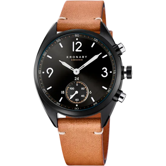 Reloj Kronaby S3116/1 Negro Correa De Cuero, Hombre