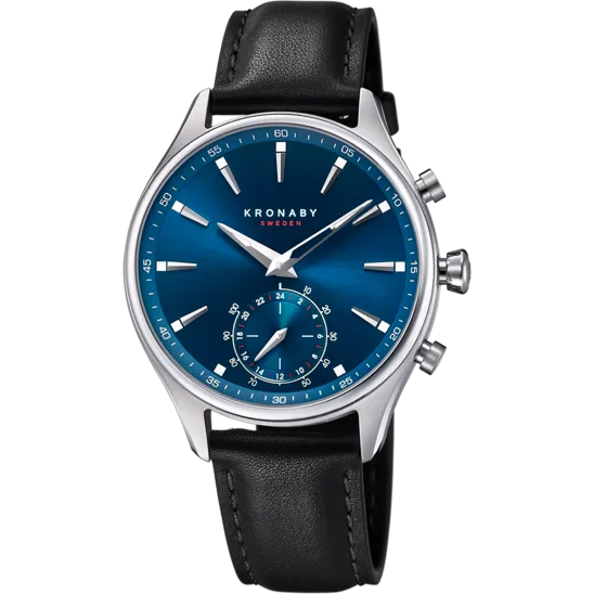 Reloj Kronaby S3758/1 Azul Correa De Cuero, Hombre