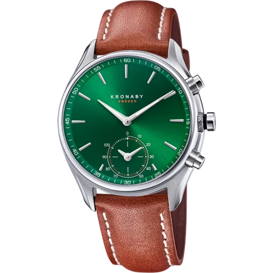 Reloj Kronaby Sekel S3781/1 Verde Correa De Piel, Hombre