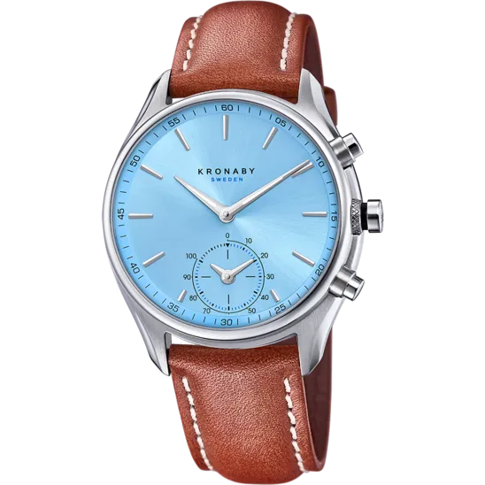 Reloj Kronaby Sekel S3781/3 Azul Correa De Piel, Hombre