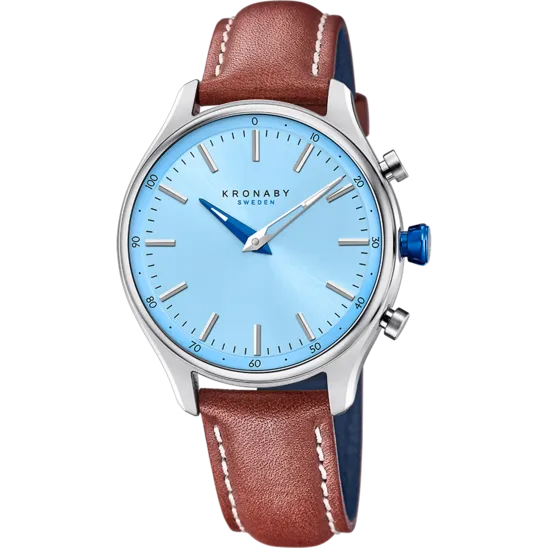 Reloj Kronaby Sekel S3783/3 Azul Correa De Piel, Hombre