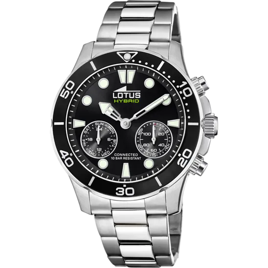 Reloj De Hombre Lotus Connected Con Esfera Negra 18800/2