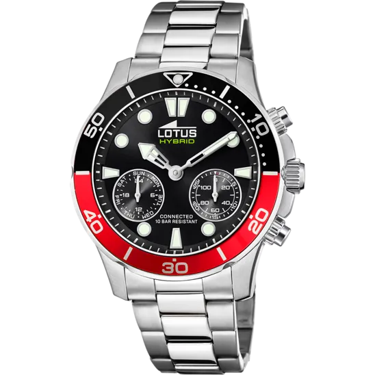 Reloj De Hombre Lotus Connected Con Esfera Negra 18800/5