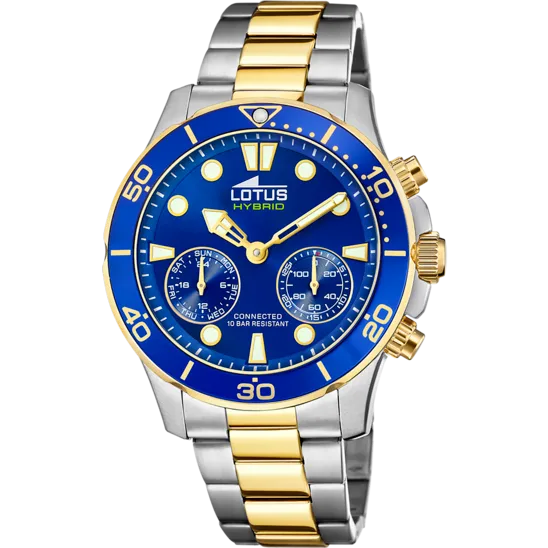 Reloj De Hombre Lotus Connected Con Esfera Azul 18801/1