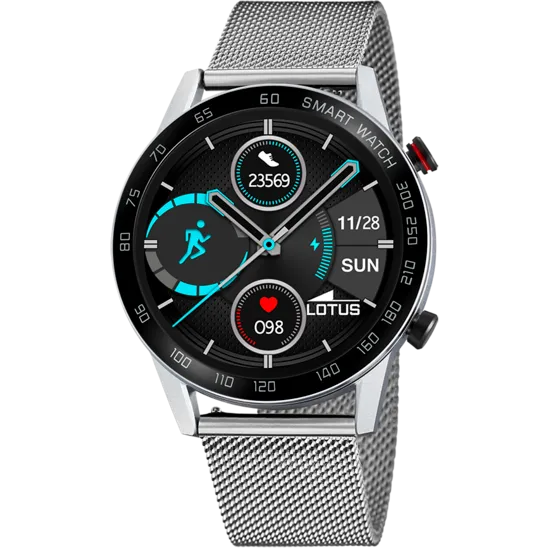 Smartwatch Lotus 50017/1 Brazalete De Acero Inoxidable, Bluetooth, Hombre