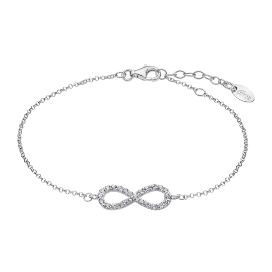 Pulsera Infinito Lotus Silver Trendy Lp1253-2/3 Plata, Mujer