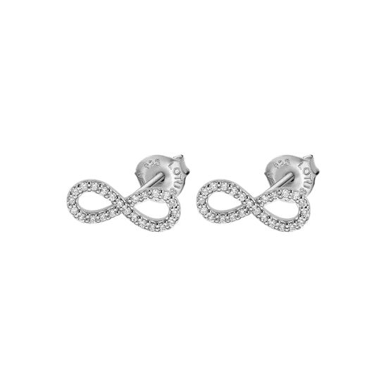 Pendientes Infinito Lotus Silver Trendy Lp1253-4/1 Plata, Mujer