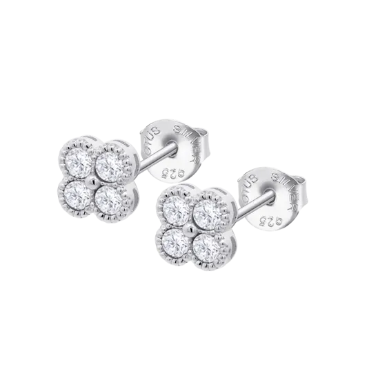 Pendientes Flor Lotus Silver Pure Essential Lp1612-4/1 Plata, Mujer