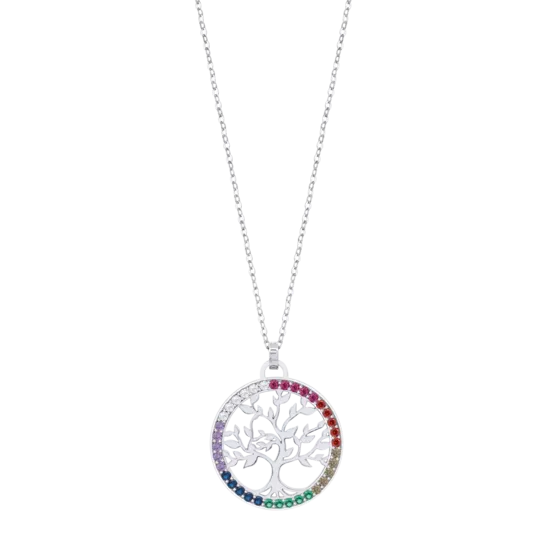 Collar Arbol Vida Lotus Silver Lp1746-1/3 Plata, Mujer