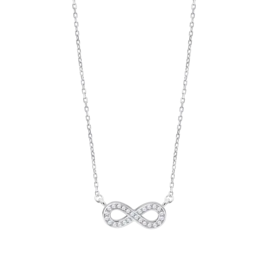 Collar Infinito Lotus Silver Trendy Lp1859-1/1 Plata, Mujer