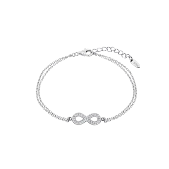 Pulsera Infinito Lotus Silver Lp1859-2/1 Plata, Mujer