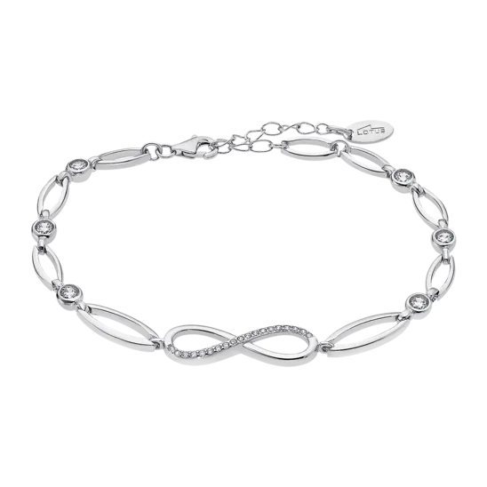Pulsera Infinito Lotus Silver Lp1872-2/1 Plata, Mujer