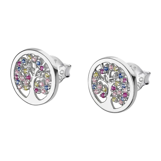 Pendientes Árbol De La Vida Lotus Silver Tree Of Life Lp1890-4/1 Plata, Mujer