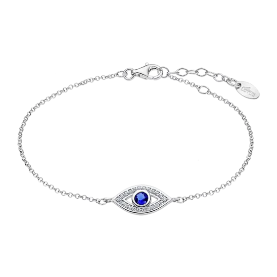 Pulsera Ojo Turco Lotus Silver Lp1971-2/1 Plata, Mujer