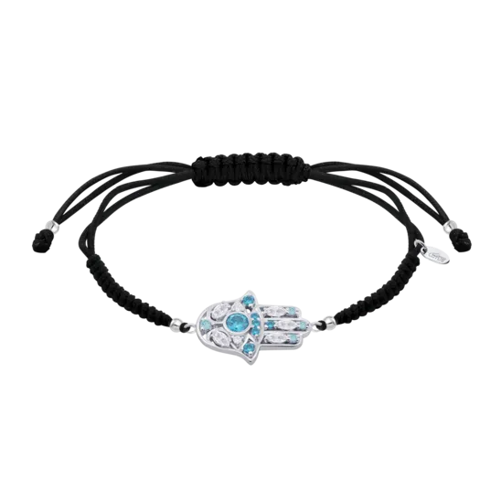 Pulsera Mano De Fátima Lotus Silver Rainbow Lp1989-2/8 Plata, Mujer