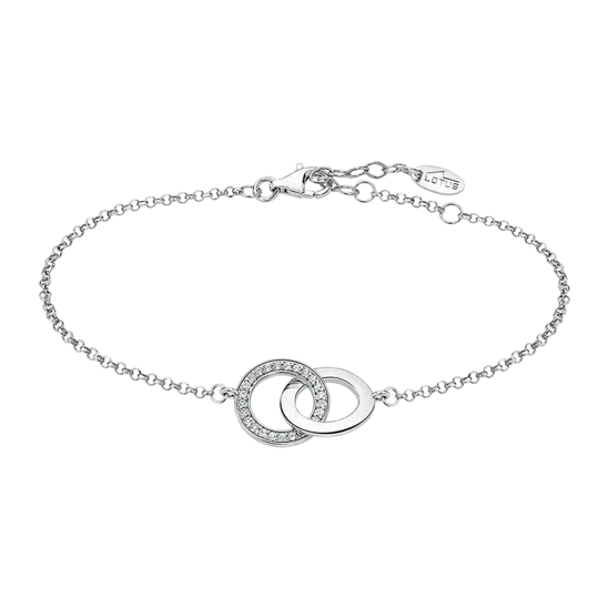 Pulsera Círculos Entrelazados Lotus Silver Moments Lp1990-2/1 Plata, Mujer